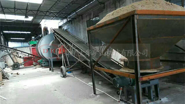 台时产20吨节能环保天然气沙子烘干机在山东曹县投产使用